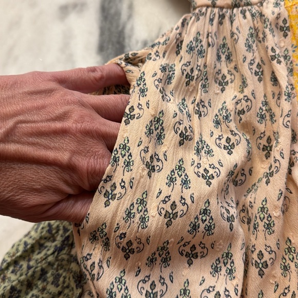 Free People Across The Sea Tunic Top Citrus yellow size medium - Picture 16 of 16